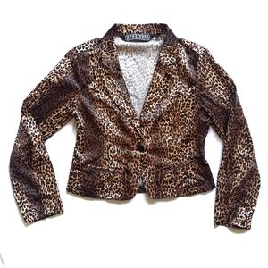 Leopard Print Blazer